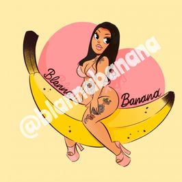 Blanna Banana Fan Sticker