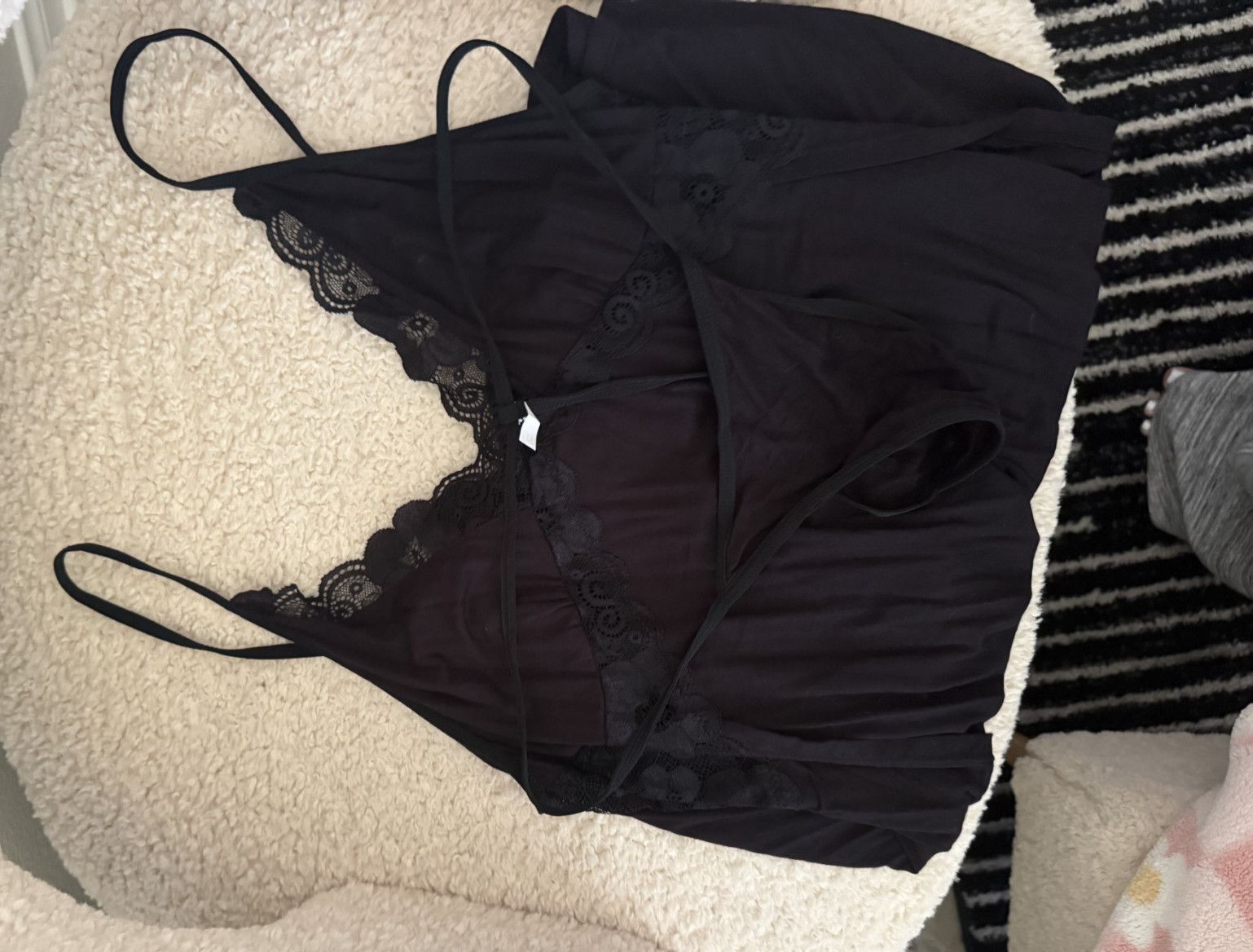 Black babydoll dress with panties