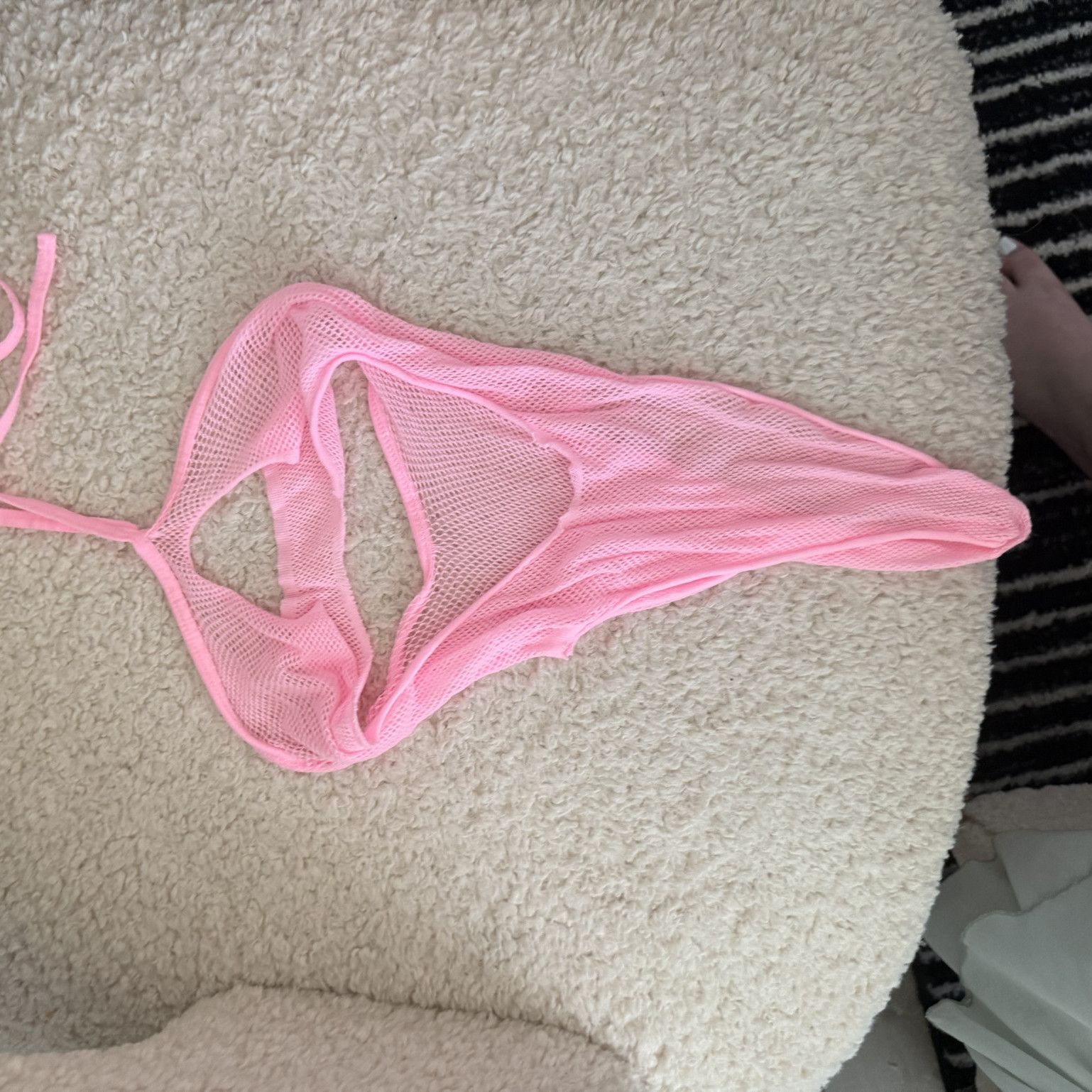 Light pink mesh bodysuit