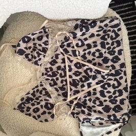 Leopard night dress with matching panties.