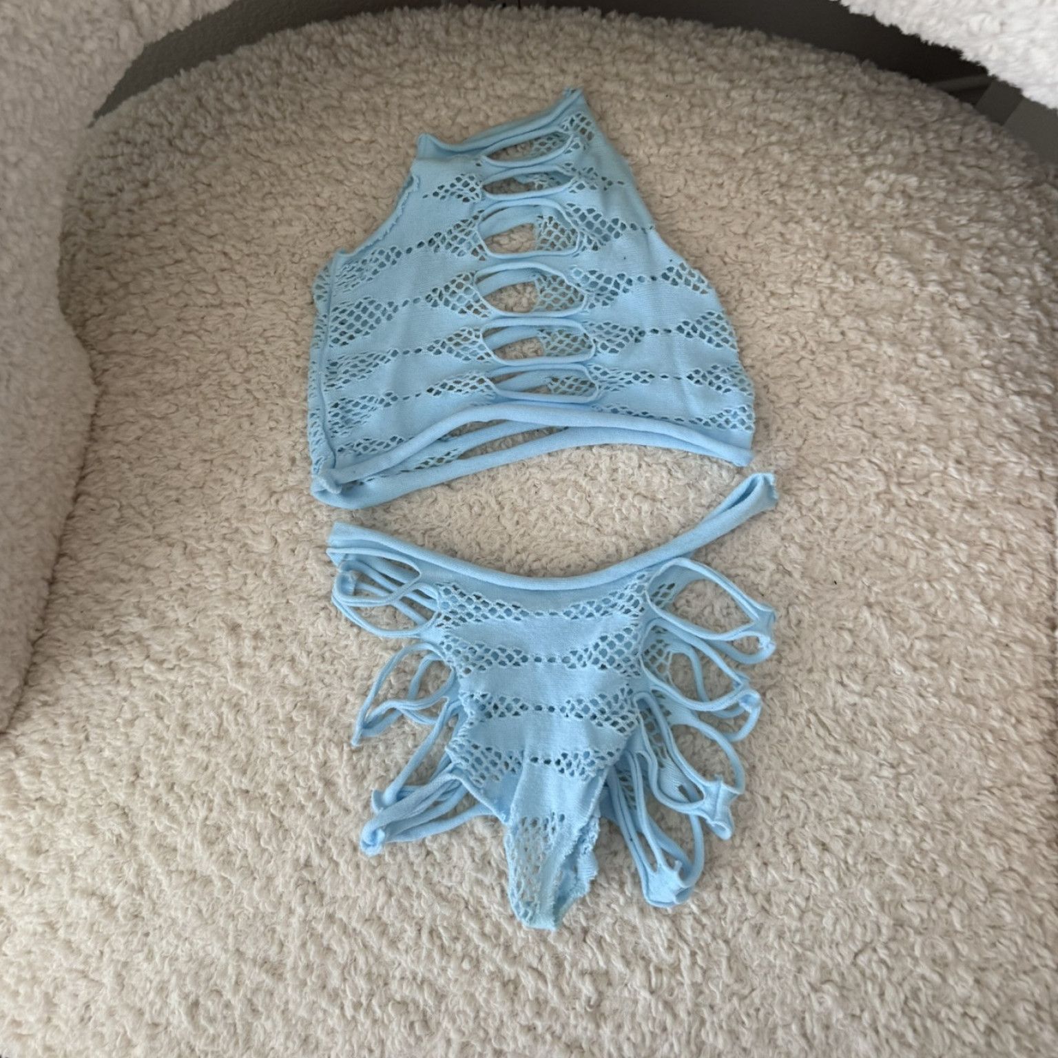 Light Blue 2 piece  cut out set
