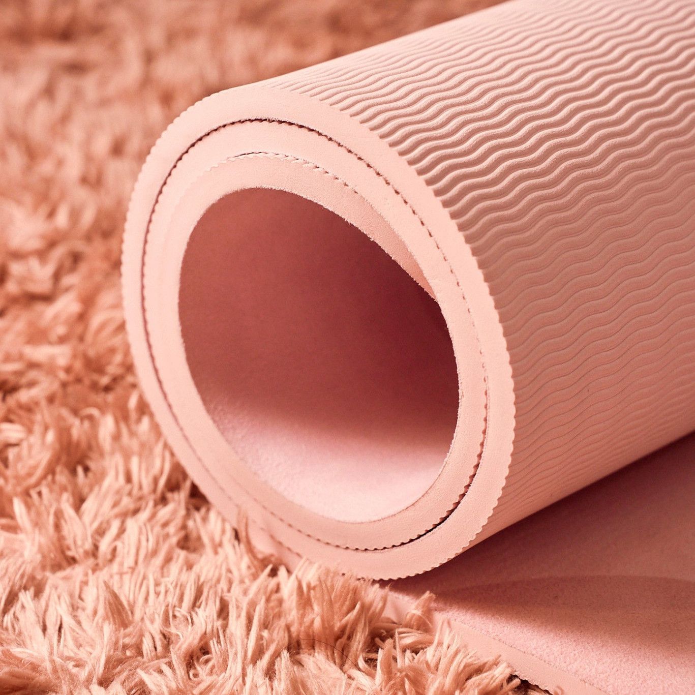 Pink yoga mat