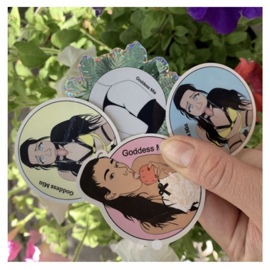 Exclusive Goddess Mia Sophia Fan Sticker