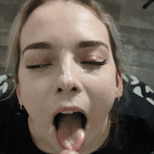 Face covered in cum picture bundle