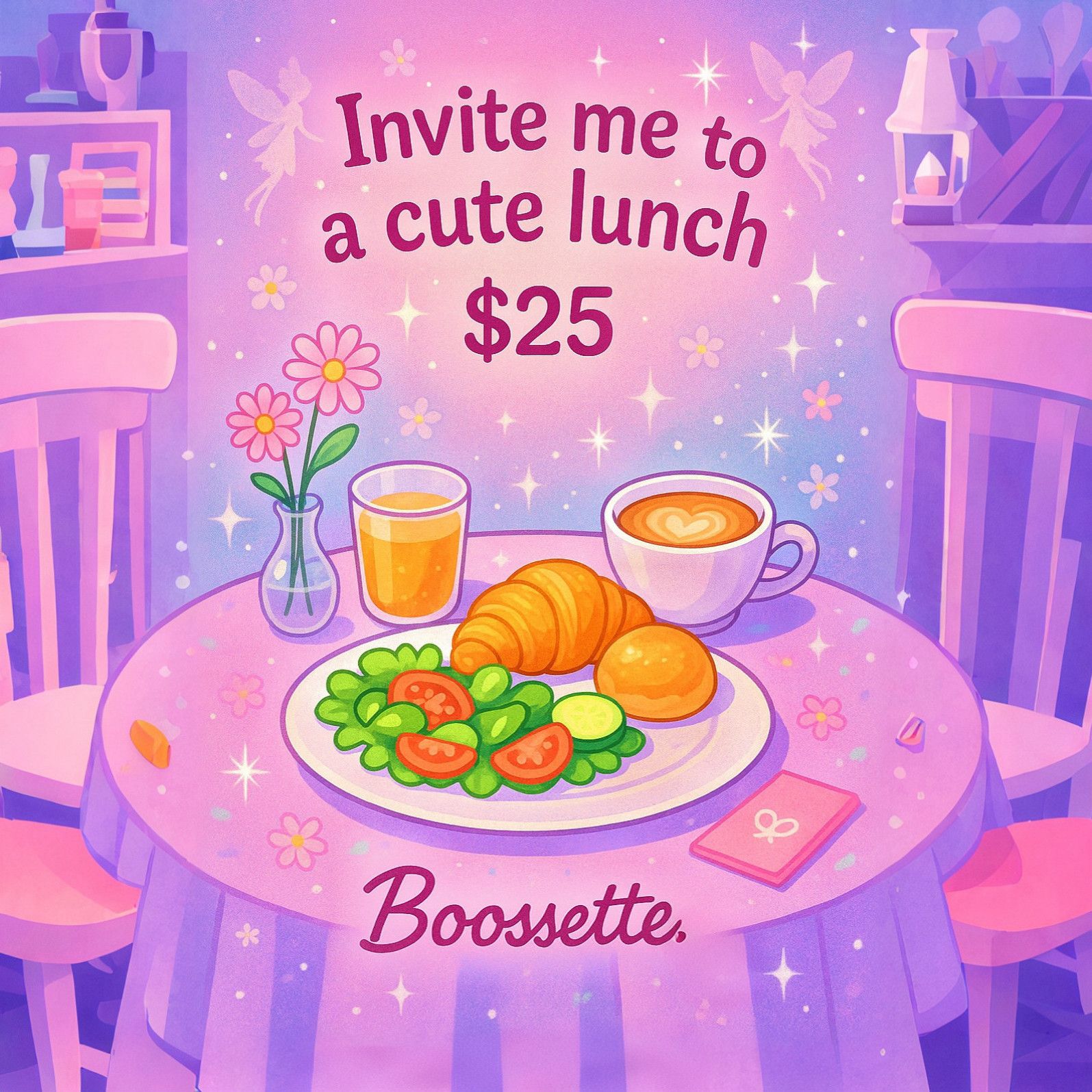 invite me to a cute lunch