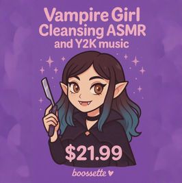 Vampire Girl Cleansing ASMR and Y2K Music