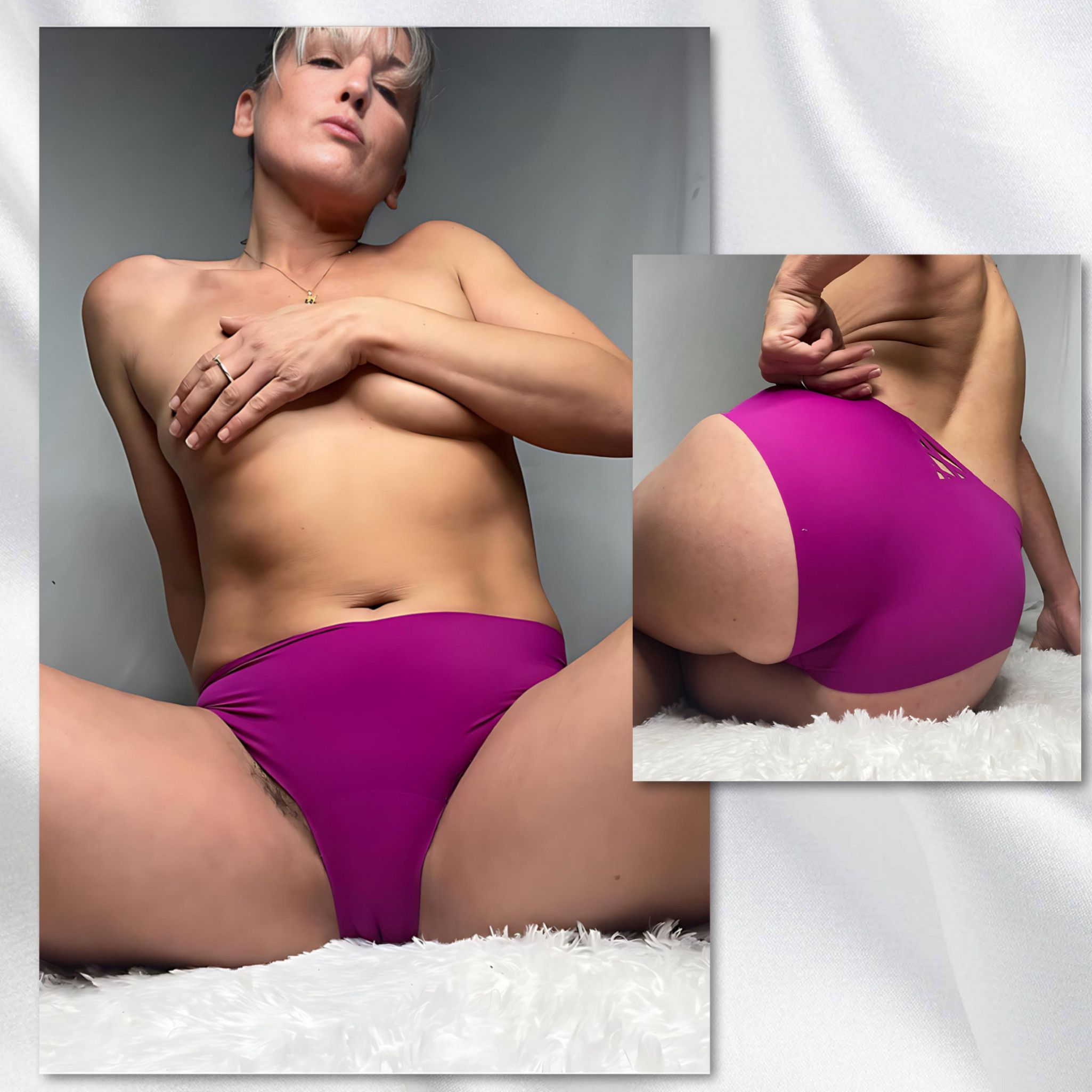 Victorias Secret Magenta Cheekie Panties