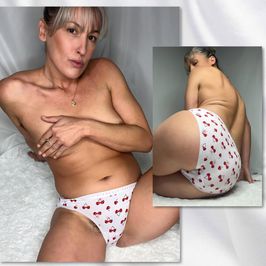 Victorias Secret Cherry Print Cotton Fullback Panties
