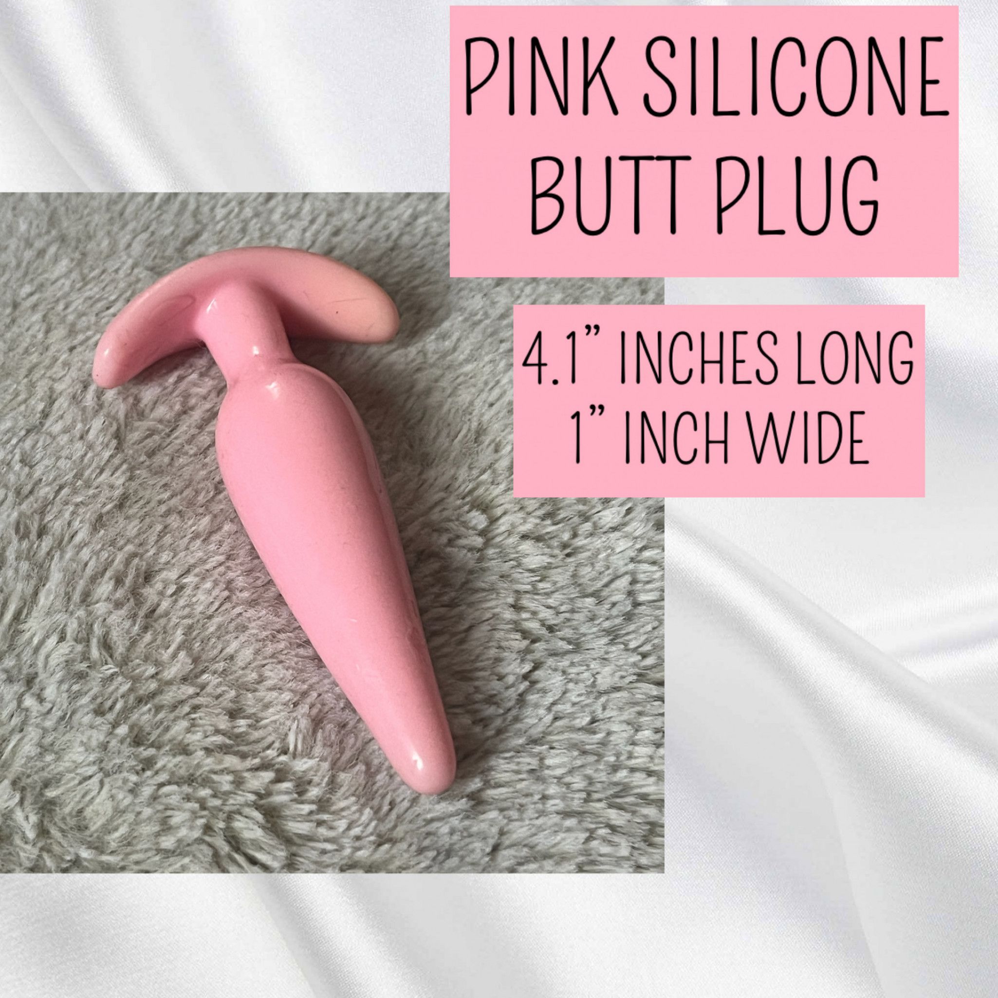 Pink Silicone Buttplug