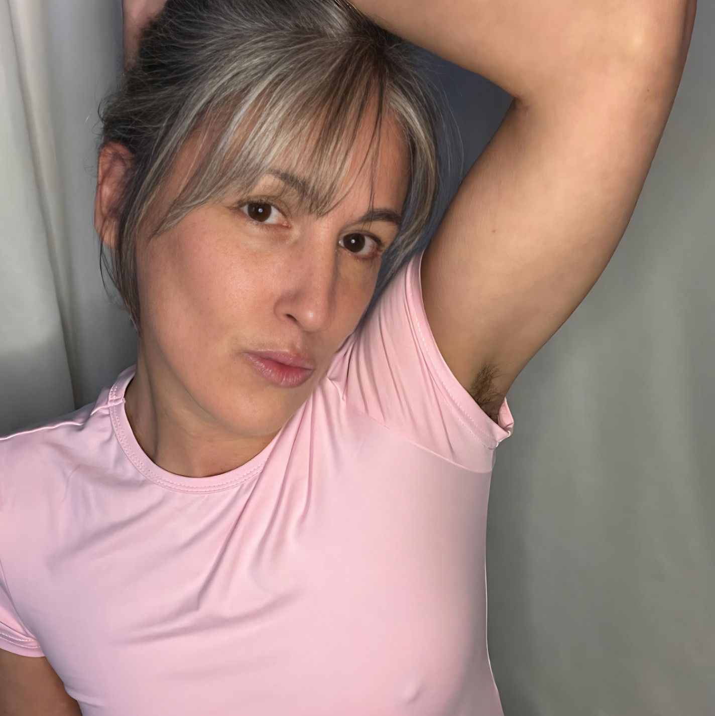 Sweaty No Deodorant Hairy Armpits Pink T Shirt