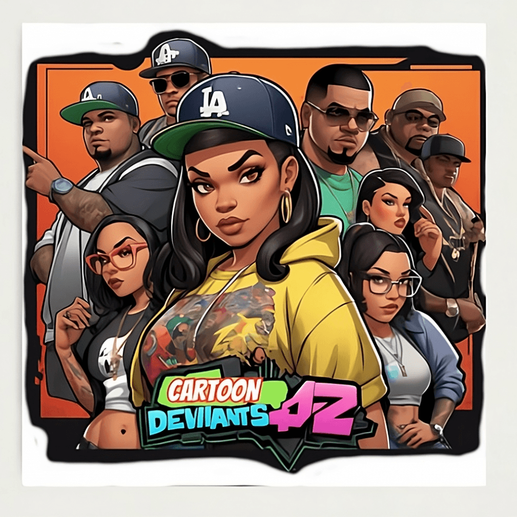 Caroon Deviants graphic sticker