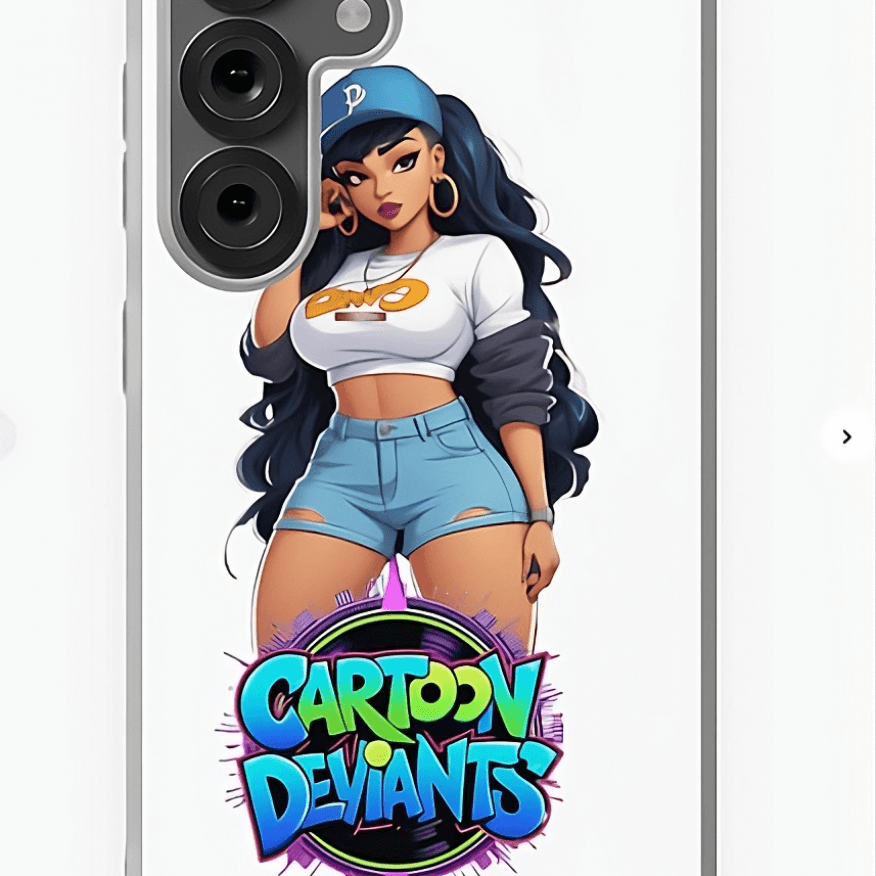 Cartoon Deviants graphic phone case design