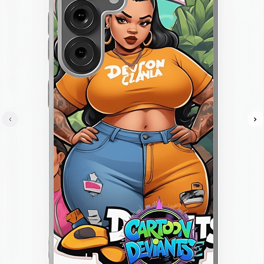 Cartoon Deviants Thick tropical phone case