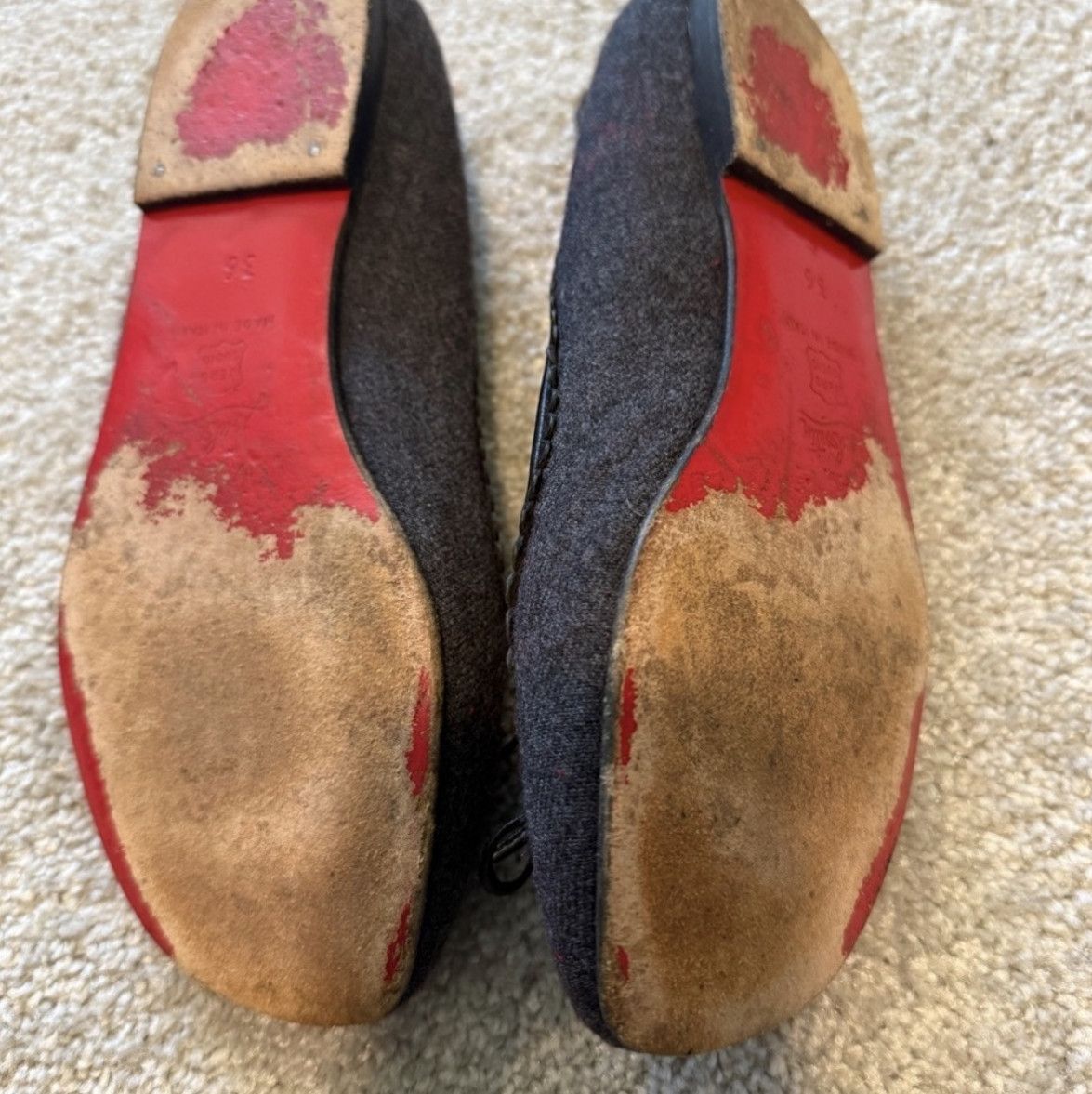 seasoned l o u b o u t I n flats