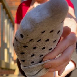 Grey Ankle Sock Peel