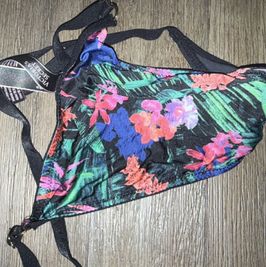 Silky print used panties