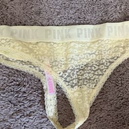 Yellow VS pink brand panties
