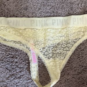 Yellow VS pink brand panties