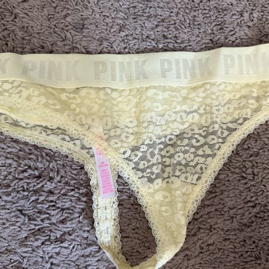 Yellow VS pink brand panties