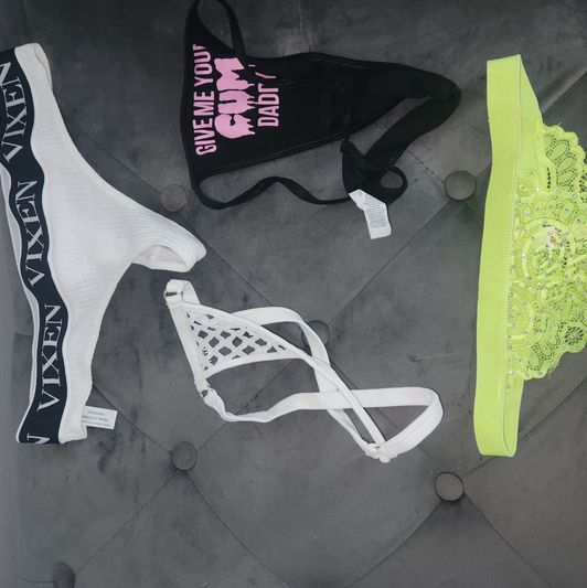 Cum stained panties PACK 3