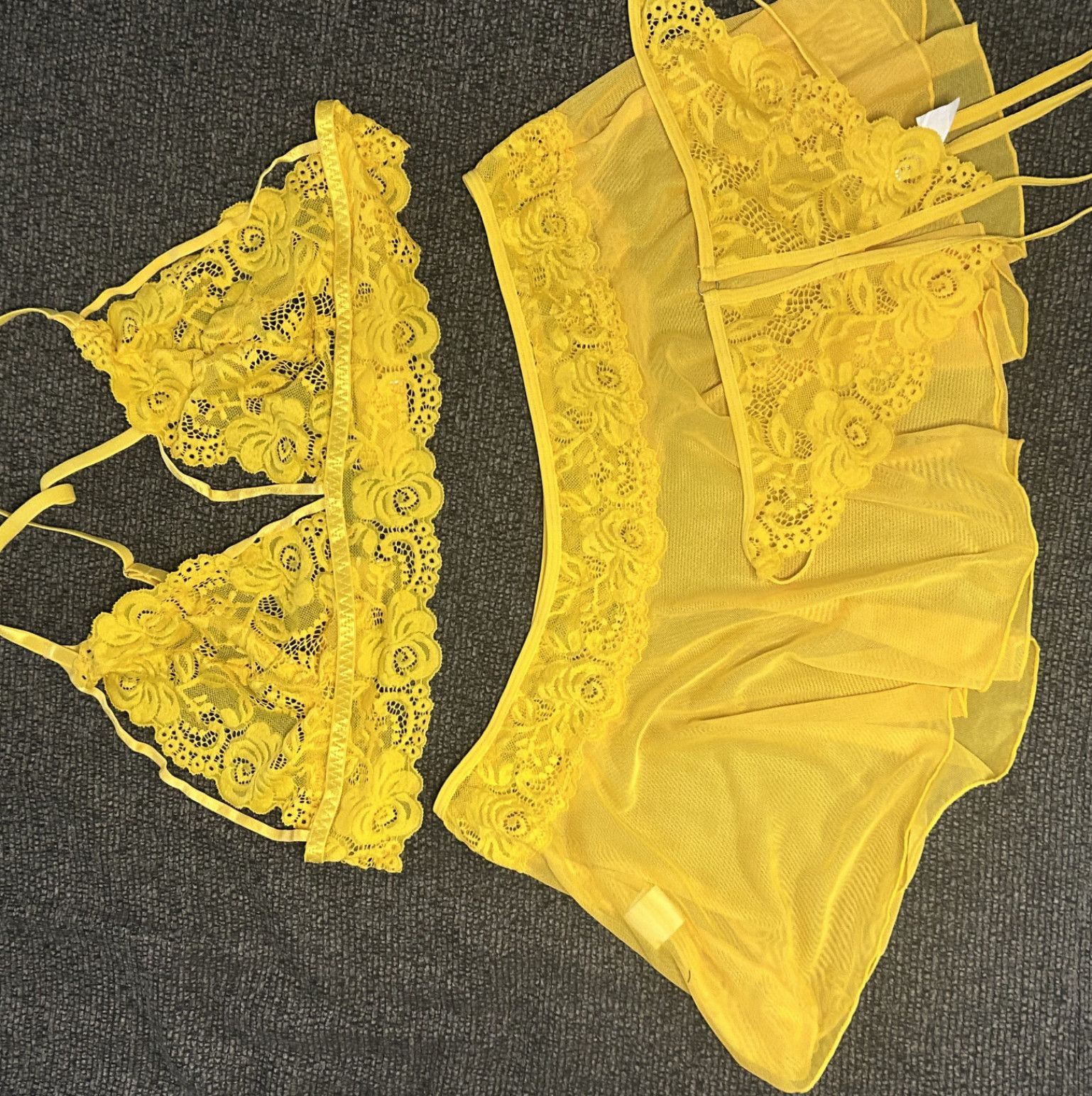 3 piece lingerie set