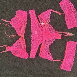 5 Piece Hot Pink Set