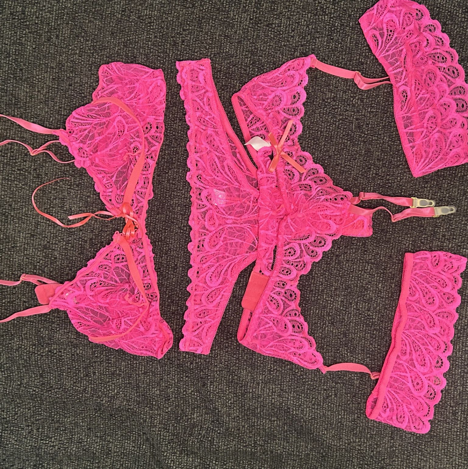 5 Piece Hot Pink Set