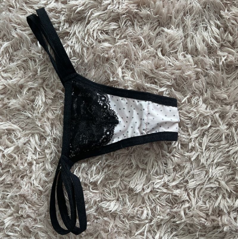 Polka Dot Double String Thong