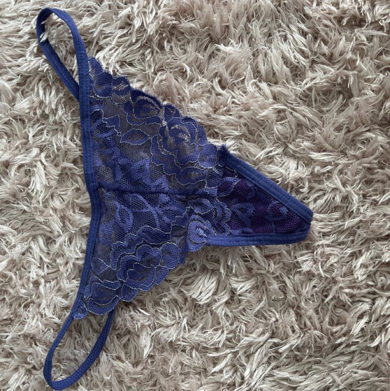 Purple Lace Thong
