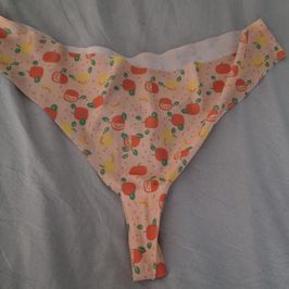 Orange Print Thong