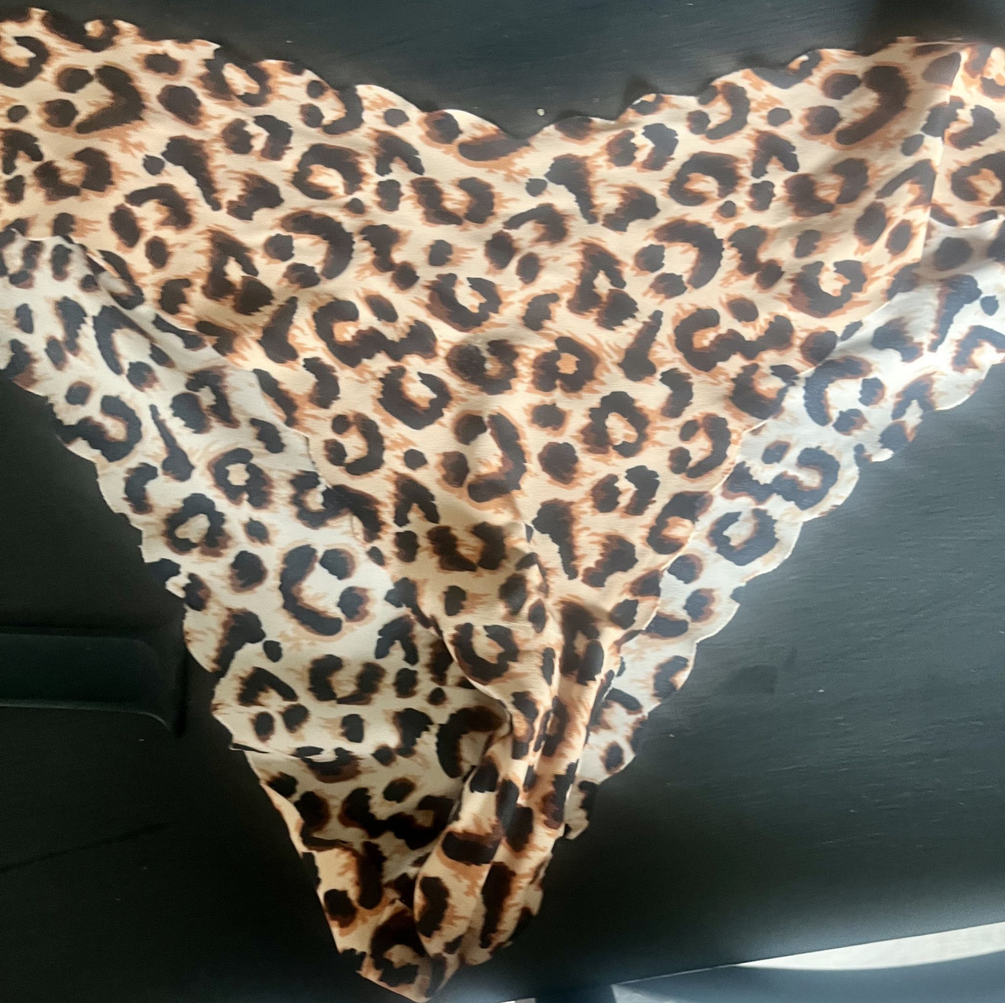 Leopard panties With my cum