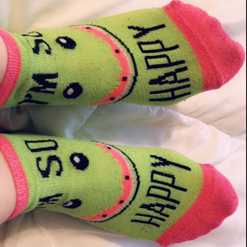 Old Dirty Socks Cute Green Happy