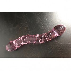 Doubled ended glass dildo