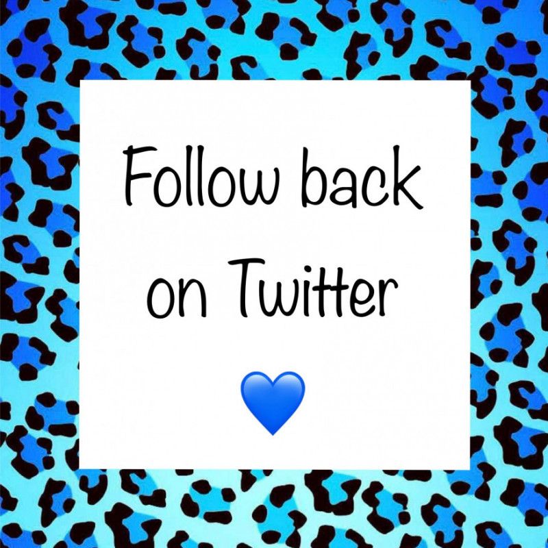 Follow back on Twitter 