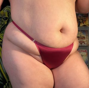 Juicy Couture Dark Red Satin G String