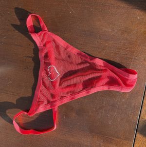 Red see thru g string