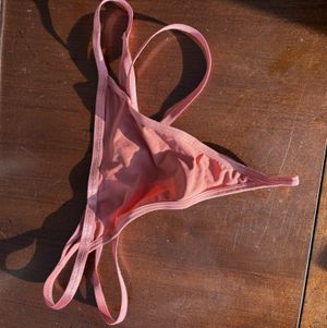 Pink multi strap g string