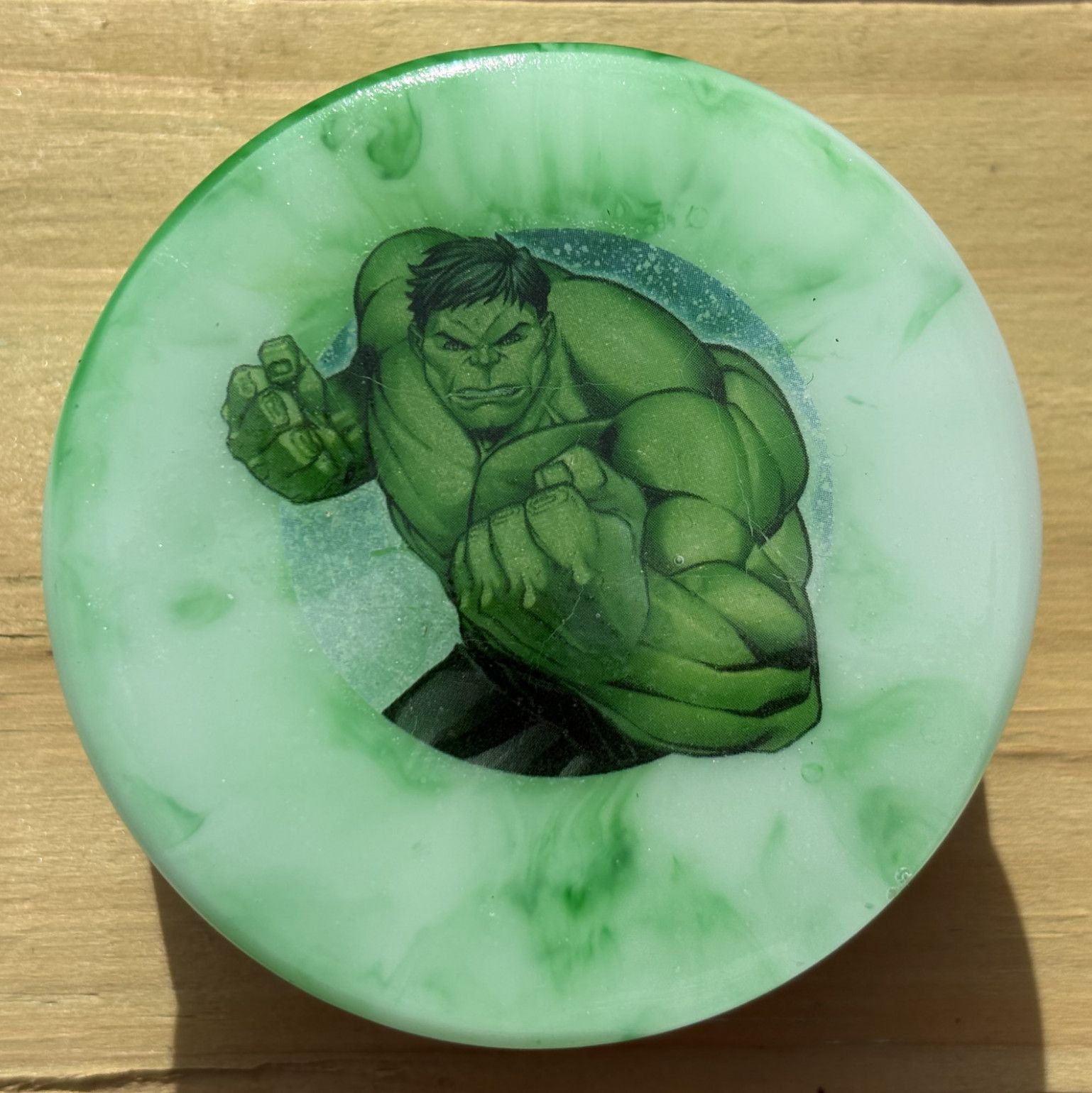 Handmade Hulk inspired herb grinder