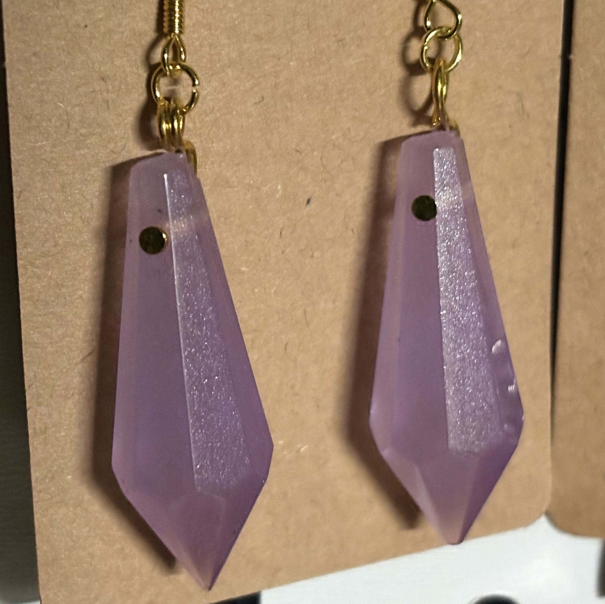 Handmade UV reactive earrings