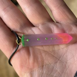 Beautiful handmade glowing pendant