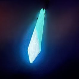 Handmade UV reactive crystal pendant