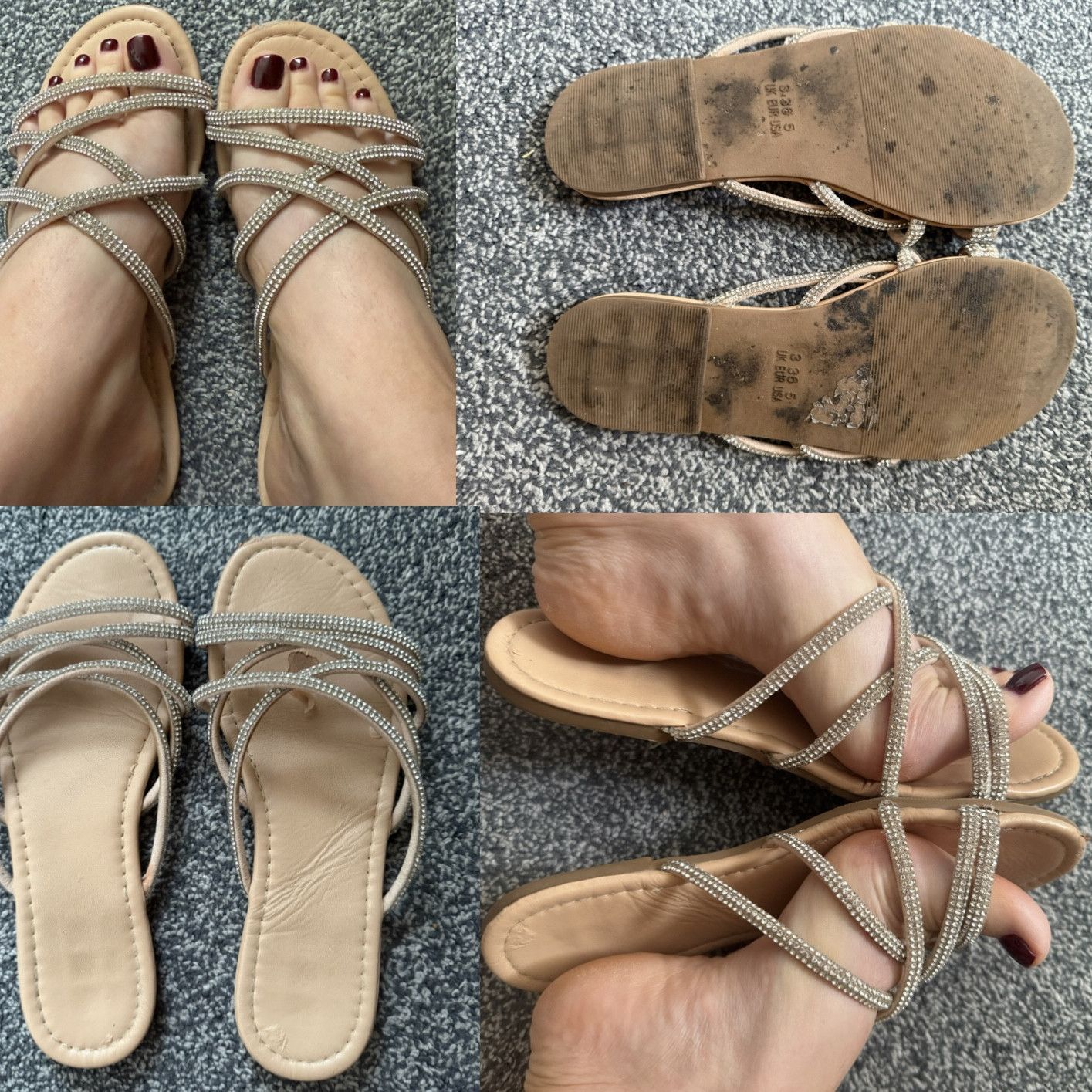 VERY USED SANDALS