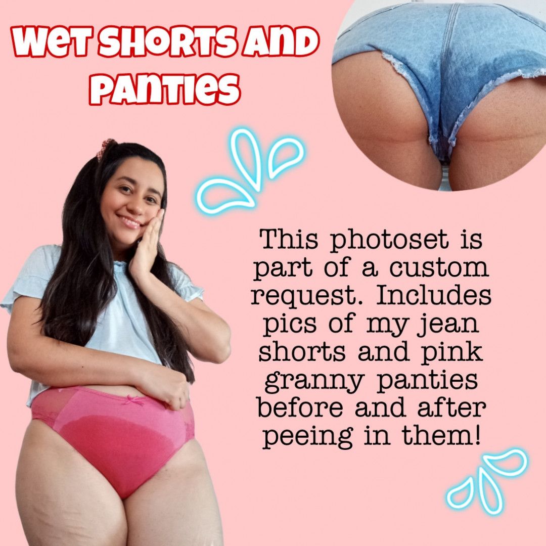 Pee in shorts and panties photoset