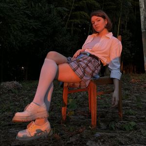 that very blue plaid skirt