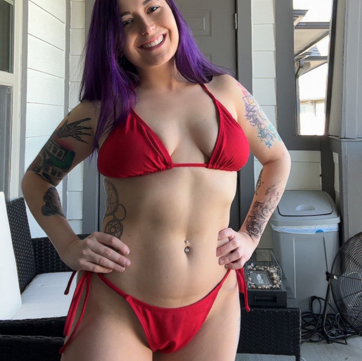 Red bikini