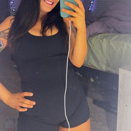 Black tight romper