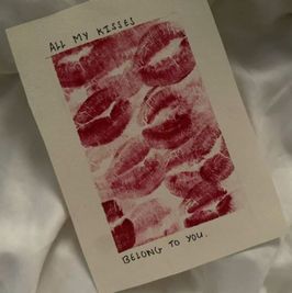 Kisses card with your name