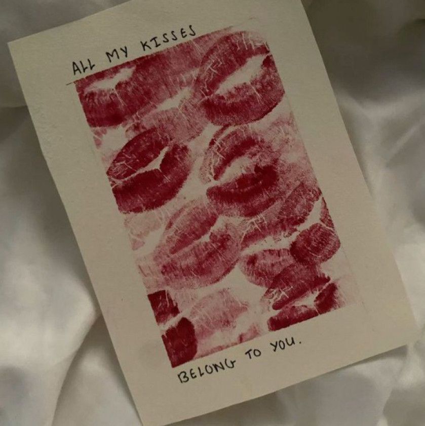 Kisses card with your name