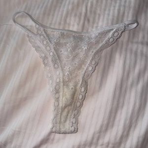delicate white panties