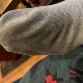 Stinky white socks